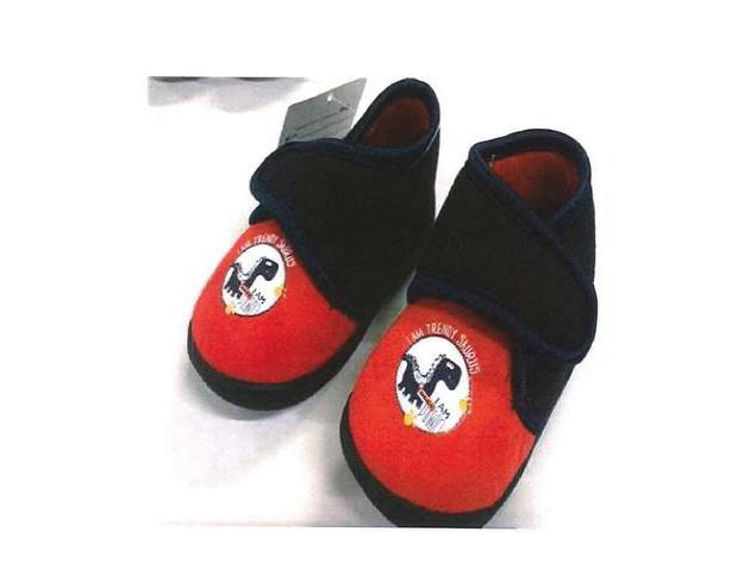 Picture of B556363-KIDS VELCRO HIGH BED SLIPPERS